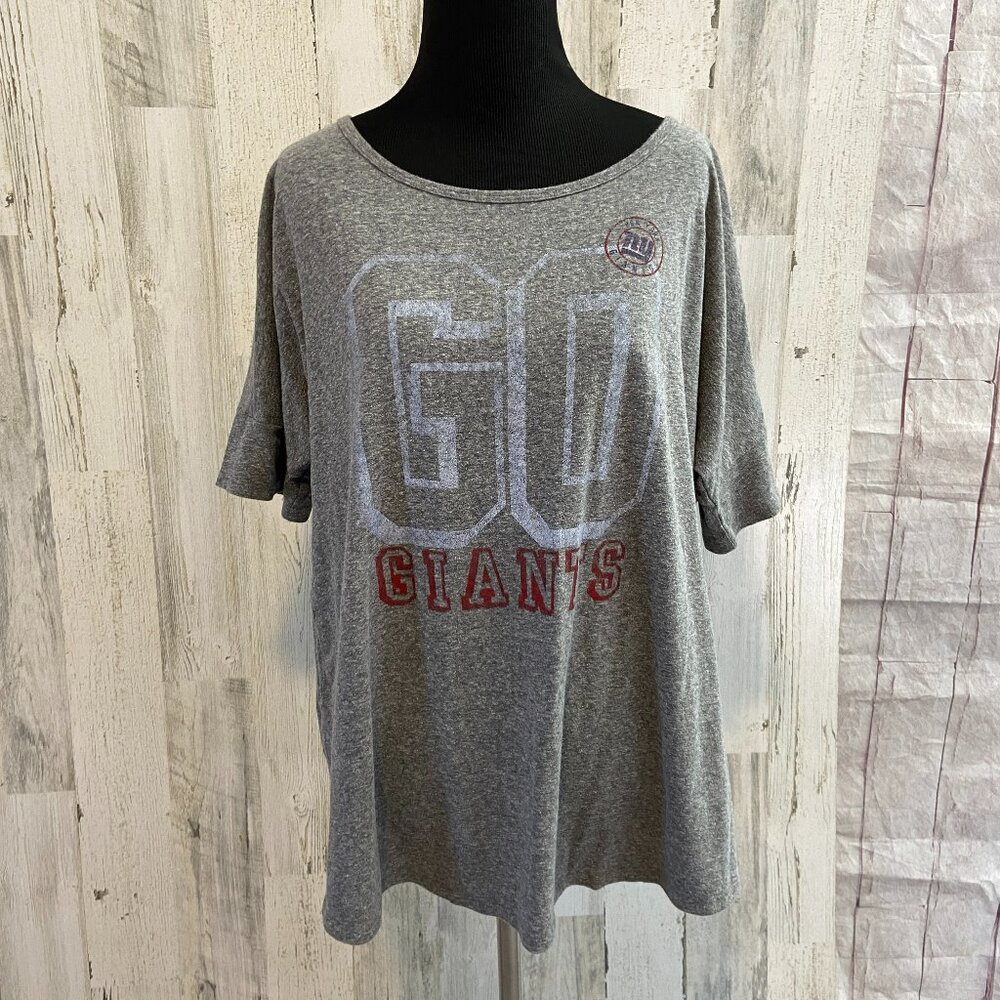 New York Giants Women's Size Large Lightweight Scoop neck Tee